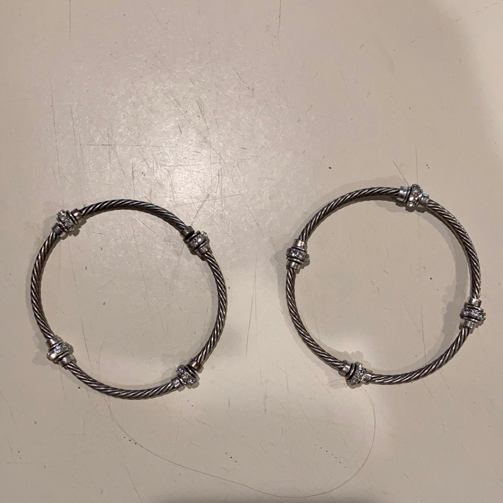 Two Silver Stretch Bracelets